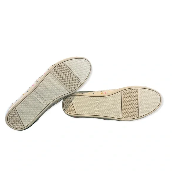 NEW Toms Confetti Cavnvas Flats - Picture 4 of 6